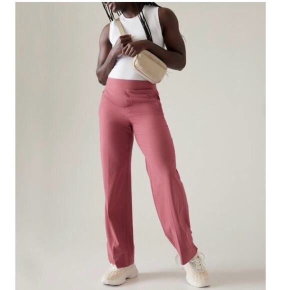 Athleta BROOKLYN HEIGHTS HIGH RISE WIDE TROUSER Size 10 - Picture 3 of 11